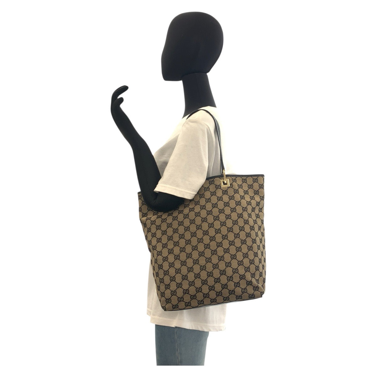 GUCCI Tote Bag 002 1098 GG canvas beige