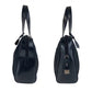 PRADA Handbag Nylon, Leather Black SilverMetal Test Triangle With logo Women Used Authentic