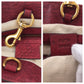 GUCCI Tote Bag 336756 leather Red Gold Metal Tote Bag Shoulder Bag Interlocking Women Used Authentic