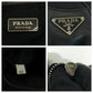 PRADA Shoulder Bag Nylon, Leather Black Silver Metal Hobo Shoulder Bag Test Triangle With logo Women Used Authentic