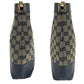 GUCCI Shoulder Bag 001 4231 GG canvas Black Beige Gold Metal One Shoulder Bag Women Used Authentic