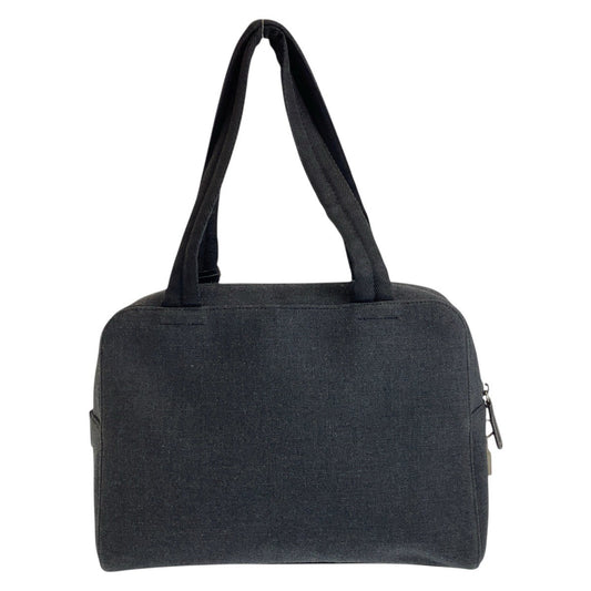 PRADA Tote Bag canvas Grey Black SilverMetal Tote Bag Shoulder Bag Unisex PRADA Sports Women Used Authentic