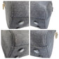 PRADA Tote Bag canvas Grey Black SilverMetal Tote Bag Shoulder Bag Unisex PRADA Sports Women Used Authentic