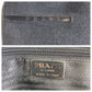 PRADA Tote Bag canvas Grey Black SilverMetal Tote Bag Shoulder Bag Unisex PRADA Sports Women Used Authentic