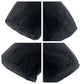 PRADA Pouch Nylon Black SilverMetal pouch accessory pouch Test Triangle With logo Women Used Authentic