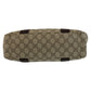 GUCCI Tote Bag 141976 GG Supreme canvas, leather Beige brown Tote Bag handbag Women Used Authentic