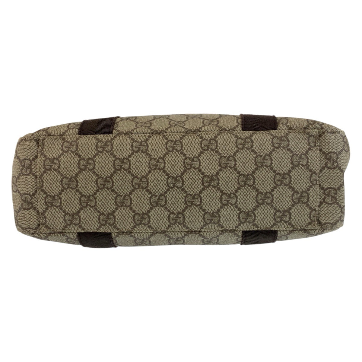 GUCCI Tote Bag 141976 GG Supreme canvas, leather Beige brown Tote Bag handbag Women Used Authentic