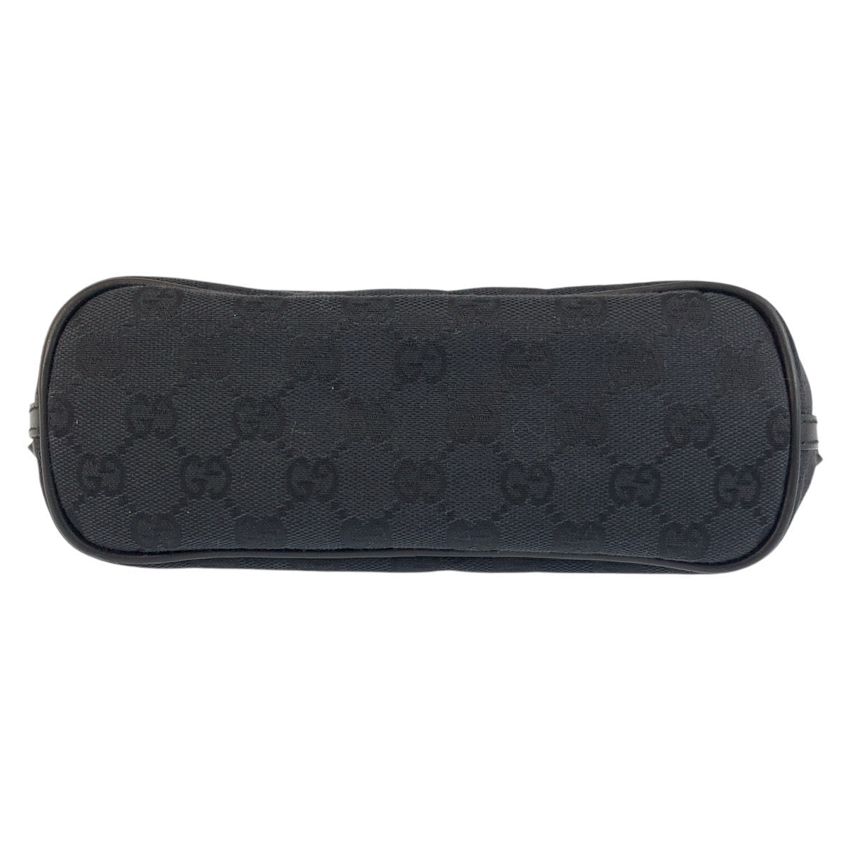 GUCCI Handbag 039 1103 GG canvas, leather Black SilverMetal Handbag accessory pouch Women Used Authentic