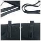 PRADA Tote Bag Nylon Black Silver Metal Tote Bag Shoulder Bag Test Triangle With logo Women Used Authentic