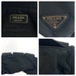 PRADA Waist bag Nylon Black Silver Metal Test Triangle With logo