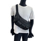 PRADA Waist bag Nylon Black Silver Metal Test Triangle With logo