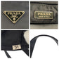 PRADA Tote Bag Nylon, Leather black Tote Bag handbag Test Triangle With logo Women Used Authentic