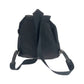 PRADA Backpack Nylon Black SilverMetal Backpack Backpack Test Triangle With logo Women Used Authentic