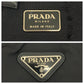 PRADA Backpack Nylon Black SilverMetal Backpack Backpack Test Triangle With logo Women Used Authentic