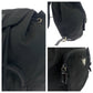 PRADA Backpack Nylon Black SilverMetal Backpack Backpack Test Triangle With logo Women Used Authentic