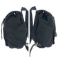 PRADA Backpack Nylon Black SilverMetal Backpack Backpack Test Triangle With logo Women Used Authentic