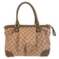 GUCCI Shoulder Bag 247902 GG canvas, leather Pink Brown Gold Metal Shoulder Bag Tote Bag 2way Sukey Women Used Authentic