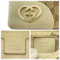GUCCI Shoulder Bag 257070 GG canvas, leather Beige Ivory Gold Metal Hobo Shoulder Bag Lovely Women Used Authentic