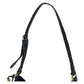 GUCCI Shoulder Bag 257026 leather Black Gold Metal Tassel Braid