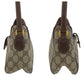 GUCCI Shoulder Bag 001 123 6177 GG Supreme Canvas, PVC Beige Brown Gold Metal Shoulder Bag Crossbody Old Gucci Shelly Line Women Used Authentic