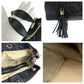 GUCCI Shoulder Bag 308982 leather Black Gold Metal ChainShoulder Bag Tote Bag Soho Interlocking Women Used Authentic