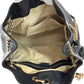 GUCCI Shoulder Bag 308982 leather Black Gold Metal ChainShoulder Bag Tote Bag Soho Interlocking Women Used Authentic