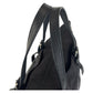 GUCCI Tote Bag 387067 Nylon Black SilverMetal Tote Bag Shoulder Bag 2way Business Bag GG pattern mens Used Authentic