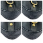 GUCCI Shoulder Bag 130738 GG canvas Black GoldMetal Abbey