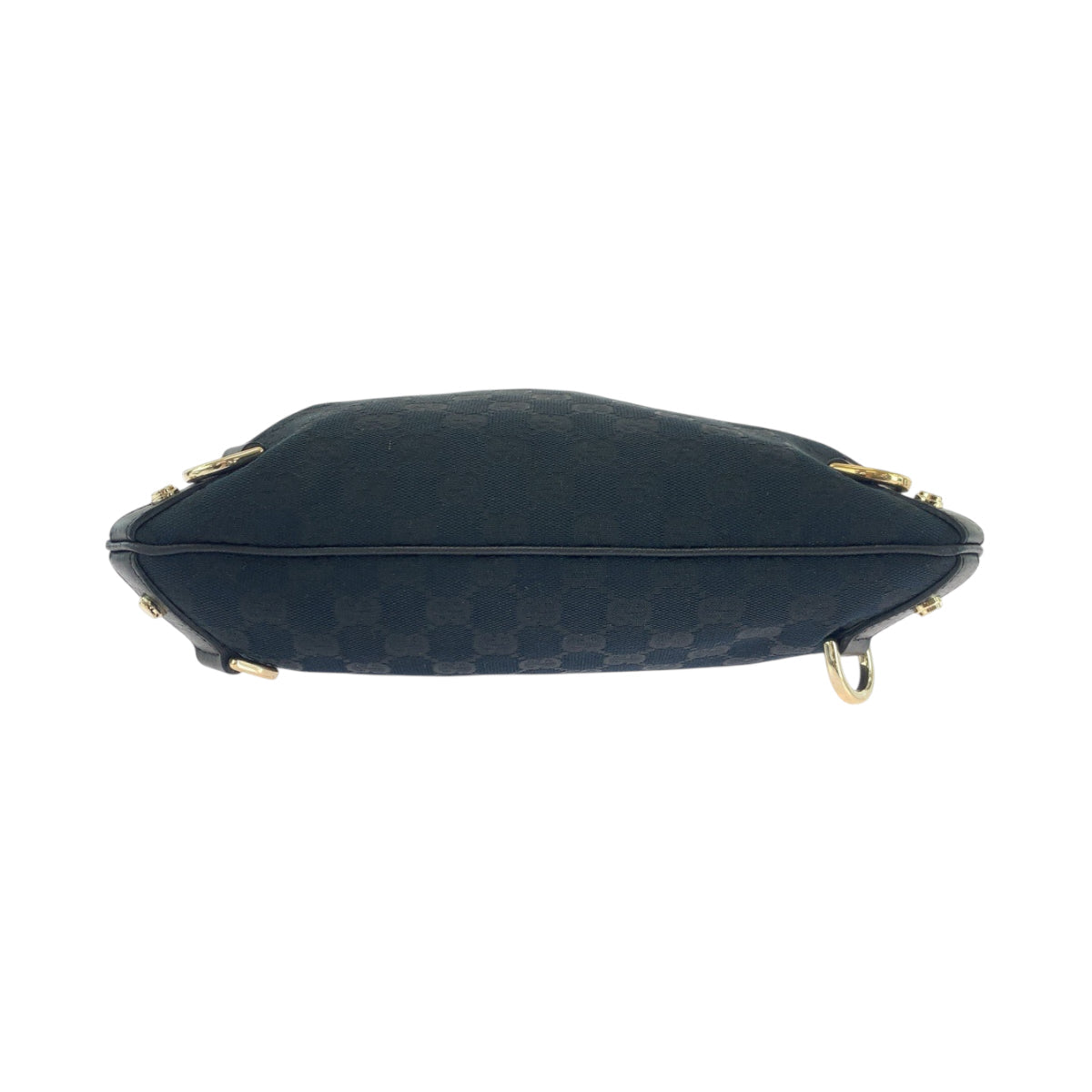 GUCCI Shoulder Bag 131326 GG canvas Black GoldMetal Shoulder Bag Crossbody Abbey Women Used Authentic