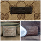 GUCCI Shoulder Bag 114273 GG canvas, leather Beige brown Shoulder Bag Messenger bag Women Used Authentic