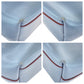 PRADA Tote Bag leather Blue Wine Red Tote Bag Shoulder Bag Cut-off logo Women Used Authentic