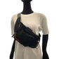 PRADA Waist bag 4VA056 Nylon Black SilverMetal Waist Bag Bum Bag PRADA Sports Women Used Authentic