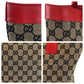 GUCCI Tote Bag 002 1121 GG canvas, leather Beige red Women Used Authentic