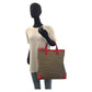 GUCCI Tote Bag 002 1121 GG canvas, leather Beige red Women Used Authentic