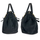 PRADA Shoulder Bag BN1607 Nylon Black GoldMetal Shoulder Bag Tote Bag Test logo Women Used Authentic
