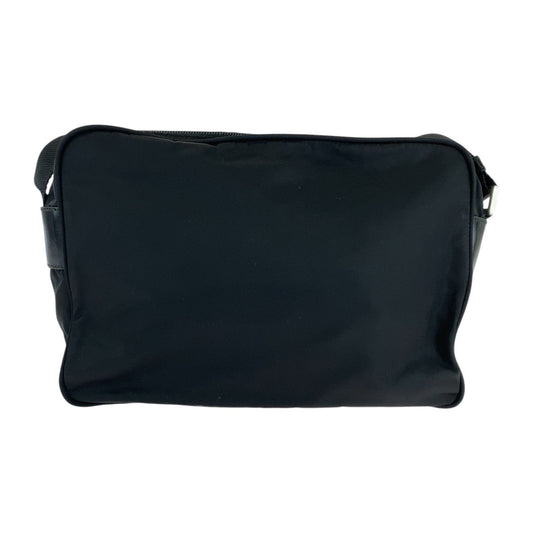 PRADA Shoulder Bag Nylon black Test Triangle With logo