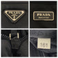 PRADA Shoulder Bag Nylon black Test Triangle With logo