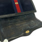 GUCCI Clutch bag 67 014 3088 Suede Navy Red Gold Metal Clutch bag business bag Old Gucci Women Used Authentic