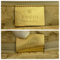 GUCCI Shoulder Bag 001 4186 canvas Green gold Hobo Shoulder Bag Sherry line Women Used Authentic