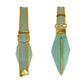 GUCCI Shoulder Bag 001 4186 canvas Green gold Hobo Shoulder Bag Sherry line Women Used Authentic