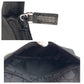GUCCI Shoulder Bag 001 3386 GG canvas Black SilverMetal Women Used Authentic