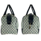 GUCCI Handbag PVC Navy Gray Gold Metal Handbags Mini Boston Duffel bag GG plus Women Used Authentic