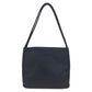 PRADA Tote Bag Nylon Black SilverMetal Tote Bag Shoulder Bag Test Triangle With logo Women Used Authentic