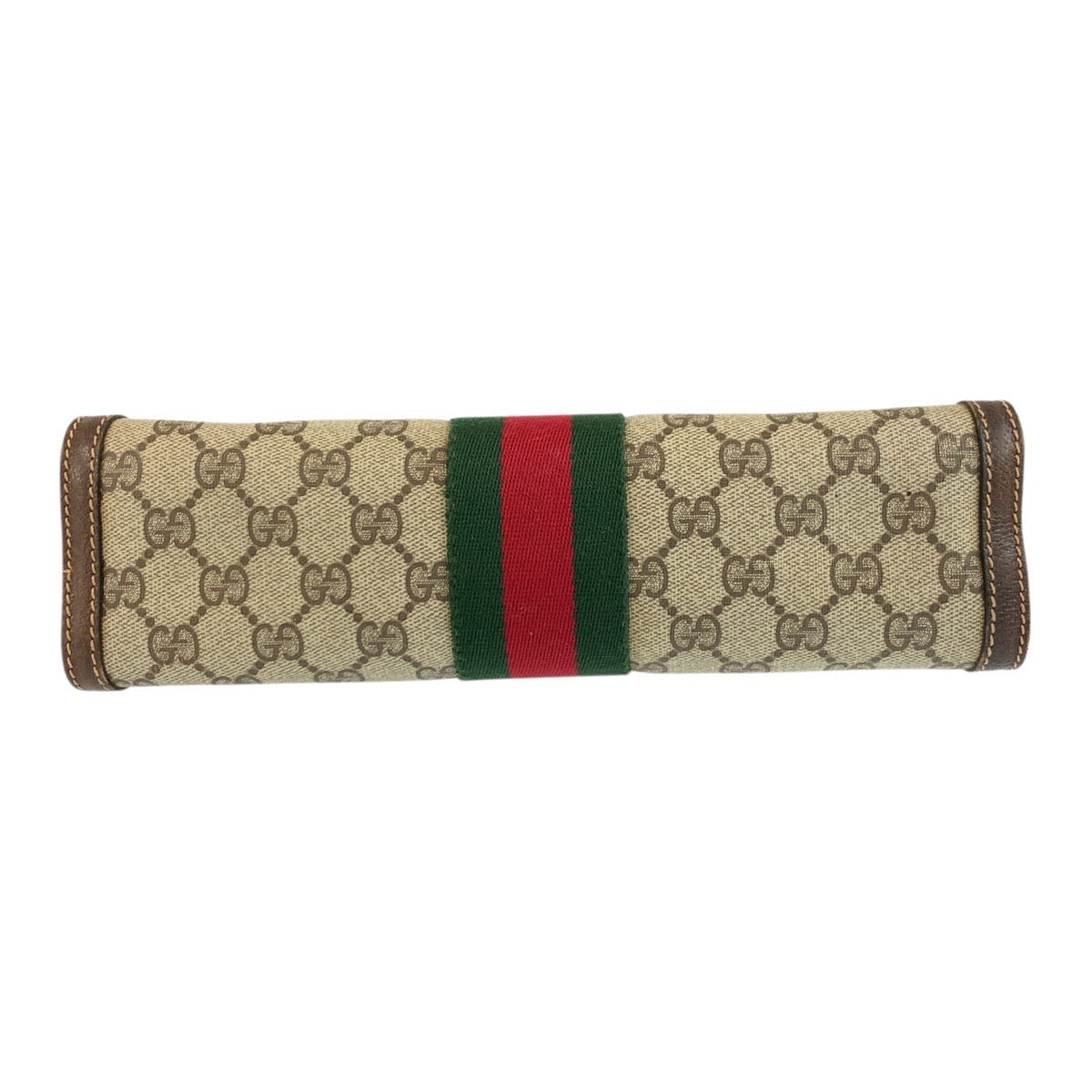 GUCCI Clutch bag 41 001 2825 28 GG Supreme canvas, leather Beige brown Clutch bag business bag Sherry Line Old Gucci mens(Unisex) Used Authentic
