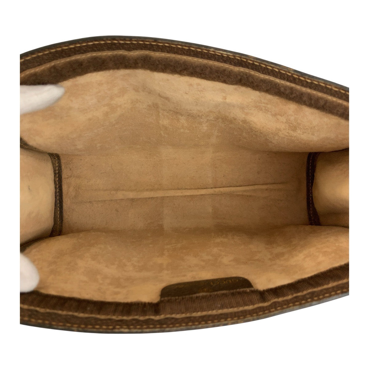 GUCCI Clutch bag 41 001 2825 28 GG Supreme canvas, leather Beige brown Clutch bag business bag Sherry Line Old Gucci mens(Unisex) Used Authentic