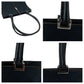 GUCCI Shoulder Bag 002 1073 GG canvas Black SilverMetal Shoulder Bag handbag Jackie Women Used Authentic