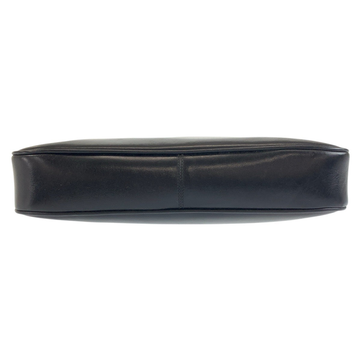 GUCCI Shoulder Bag leather Black GoldMetal Shoulder Bag pochette Sherry Line Old Gucci Women Used Authentic