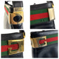 GUCCI Shoulder Bag leather Black GoldMetal Shoulder Bag pochette Sherry Line Old Gucci Women Used Authentic
