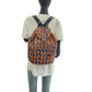 PRADA Backpack Nylon, Leather Orange Navy SilverMetal Backpack Backpack Test Triangle With logo Women Used Authentic