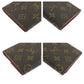 LOUIS VUITTON Long Wallet Purse M61217 PVC Brown Gold Metal Long Wallet Purse Tri-fold Wallet Monogram Portefeuille International Women Used Authentic